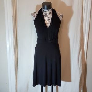 LAUNDRY BY SHELLI SEGAL BLACK COCKTAIL DRESS